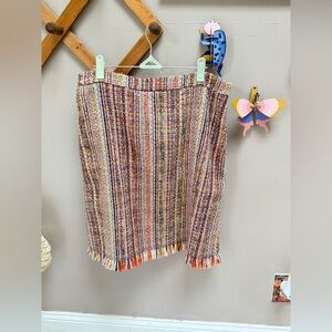 Anthropologie Maeve Zaira Tweed Skirt Size 14!